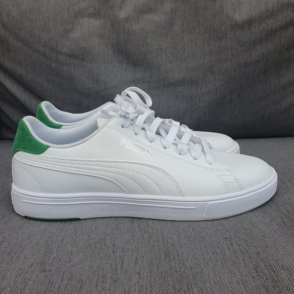 Puma Pro Serve Lite Bnwot Leather Trainers Unisex Uk8 White New. - Picture 3 of 11